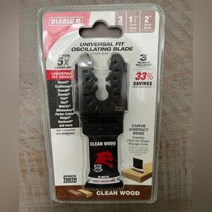Diablo Oscillating Blades (qty 3) clean wood